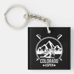 Porte-clefs Ski d'Aspen Colorado