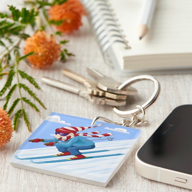 Porte-clefs Ski de descente (Créateur téléchargé)