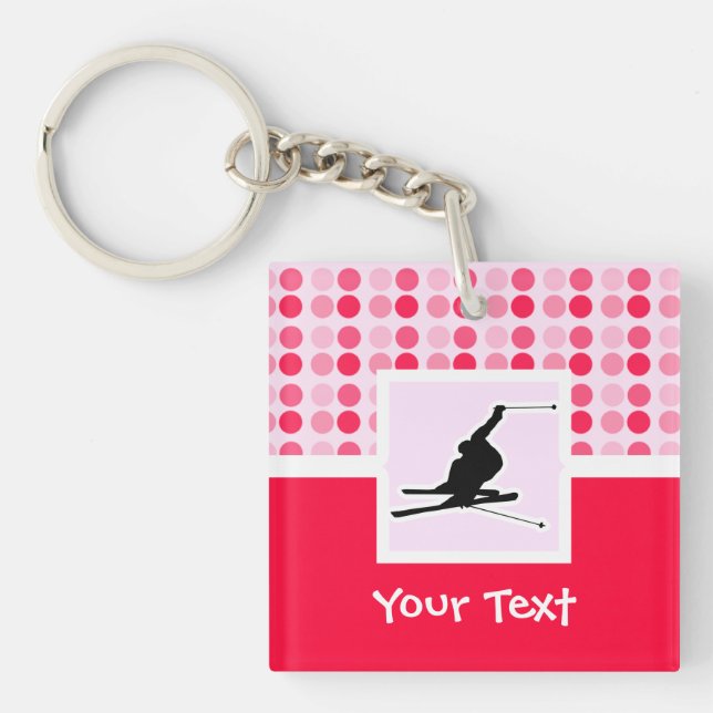 Porte-clefs Ski de neige (Devant)