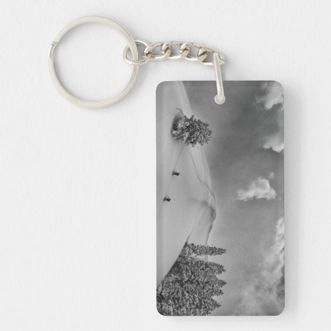 Porte-clefs Skieurs de randonnée dans la poudreuse (Devant)