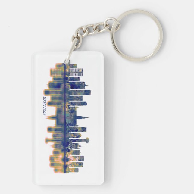 Porte-clefs Skyline Bruxelles (Dos)