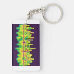Porte-clefs Skyline de l'Illinois