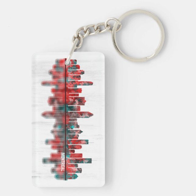Porte-clefs Skyline de Montréal (Dos)
