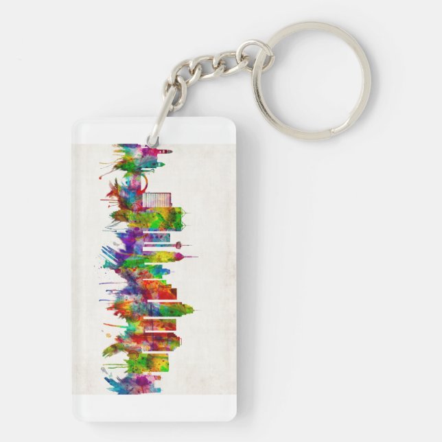 Porte-clefs Skyline de San Antonio Texas (Dos)