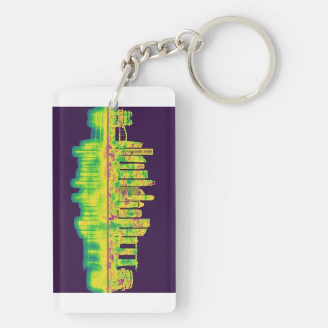 Porte-clefs Skyline de Singapour (Dos)
