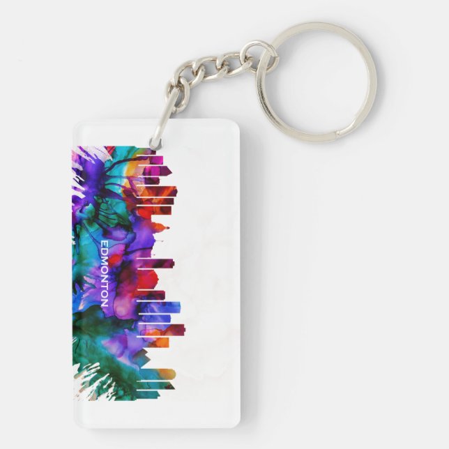 Porte-clefs Skyline d'Edmonton (Dos)