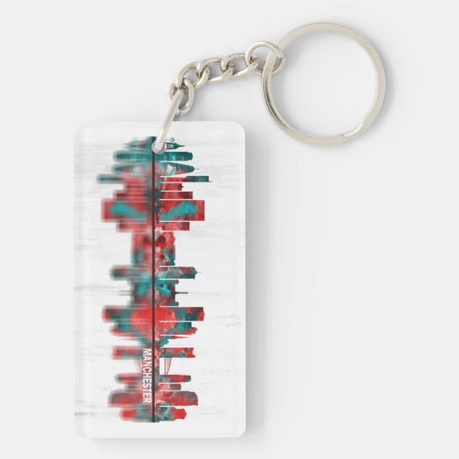 Porte-clefs Skyline Manchester (Dos)