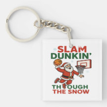 Slam Dunk dans la neige - Basket-ball de Noël