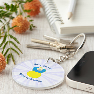 Porte-clefs Slava Ukraïni Gloire à l'Ukraine Ange