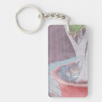 Porte-clefs Sleeping Cat 