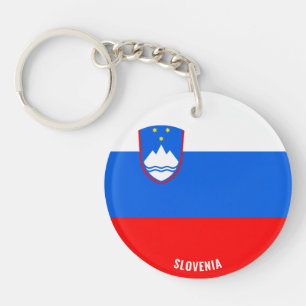 Porte-clefs Slovénie Drapeau charmant patriotique