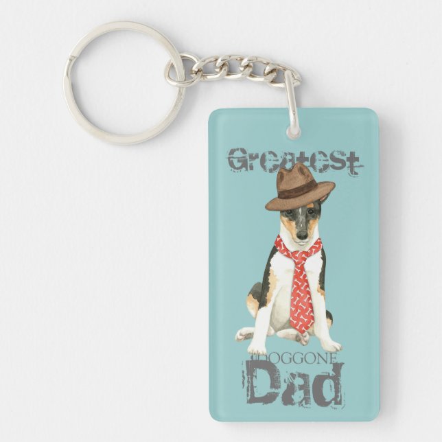 Porte-clefs Smooth Collie Papa (Devant)