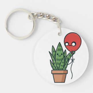 Porte-clefs Snake plant and balloon Acrylic Keychain