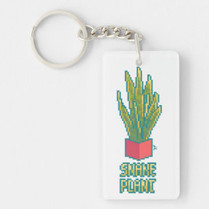 Porte-clefs Snake plant Pixelart, Pixel Art