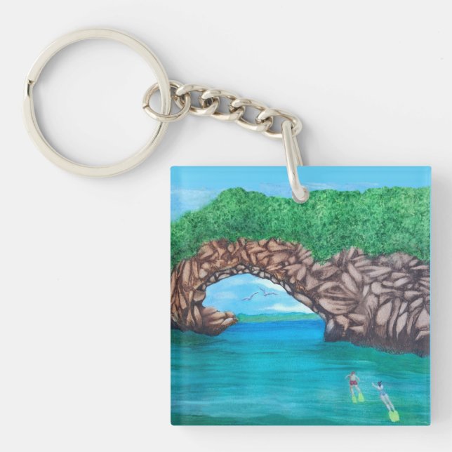 Porte-clefs Snorkeling au paradis (Devant)