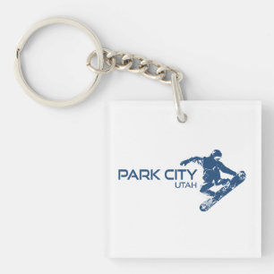 Porte-clefs Snowboardeur Park City Utah