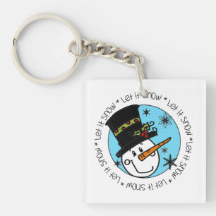 Porte-clefs Snowman Laisser Neige