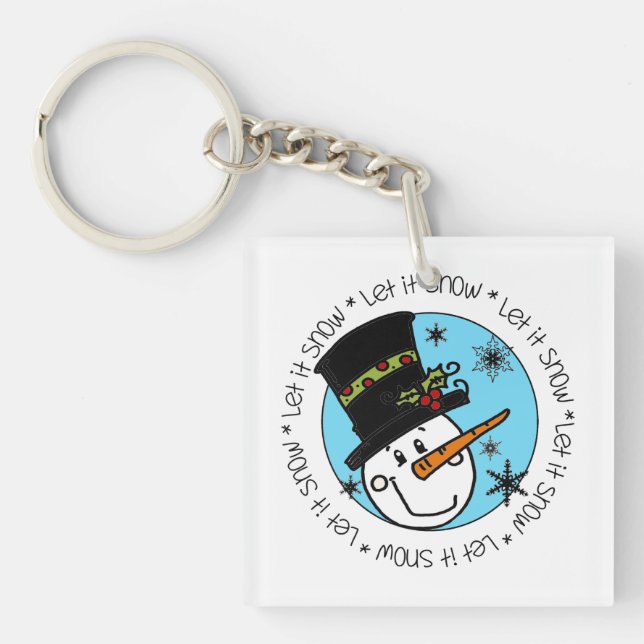 Porte-clefs Snowman Laisser Neige (Devant)