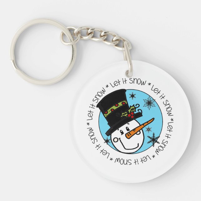 Porte-clefs Snowman Laisser Neige (Devant)