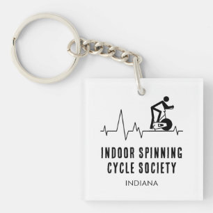 Porte-clefs Société de cycle de rotation intérieur personnalis