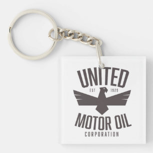 Porte-clefs Société de pétrole moteur unie,