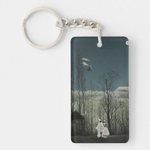 Porte-clefs Soirée de Carnaval, peinture à l'huile de Henri Ro