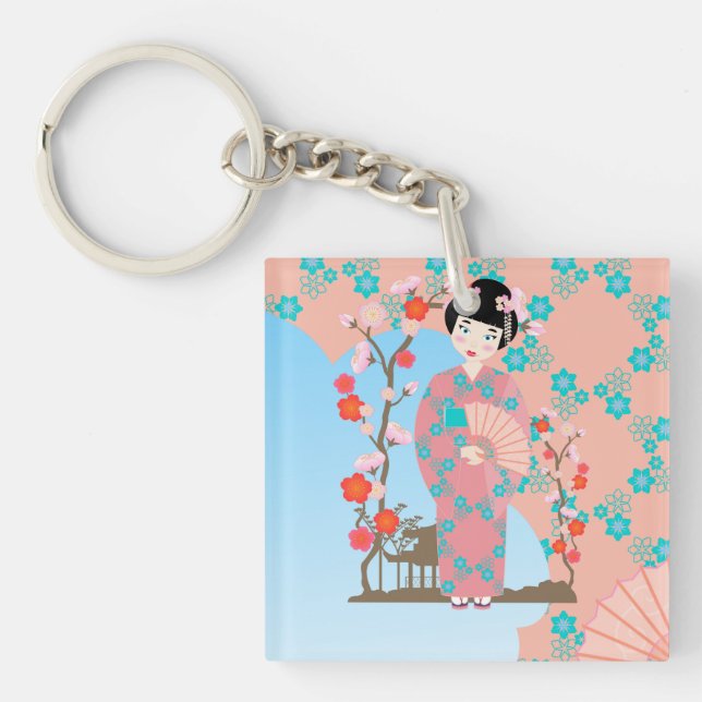 Porte-clefs Soirée de Geisha girl (Devant)
