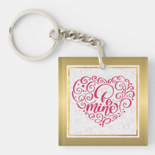Porte-clefs Sois Mienne" Texte Vintage : Joyuse Saint-Valentin
