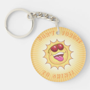 Porte-clefs Soleil souriant