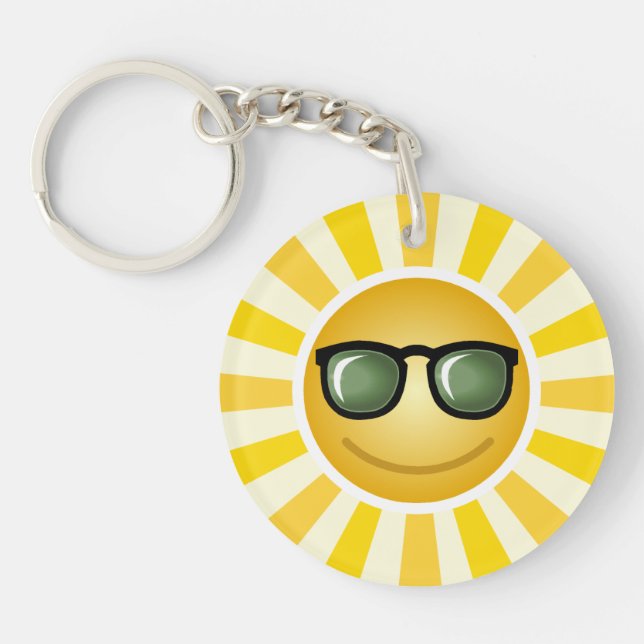 Porte-clefs Soleil souriant (Devant)