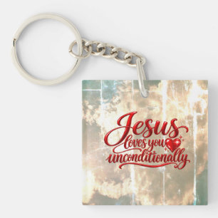 Porte-clefs Son amour est inconditionnel