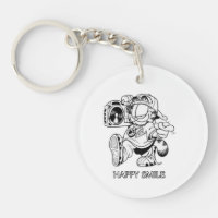 son sourire heureux