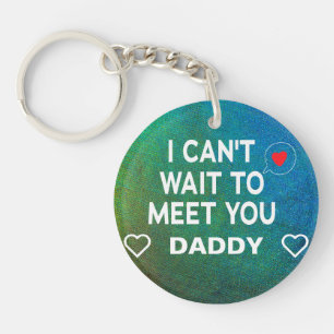 Porte-clefs Sonogramme sur mesure pour bébé multilingue papa