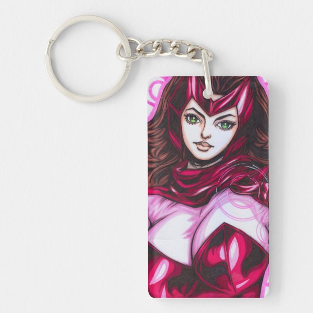 Porte-clefs Sorcière écarlate ~ Wanda Maximoff (Devant)