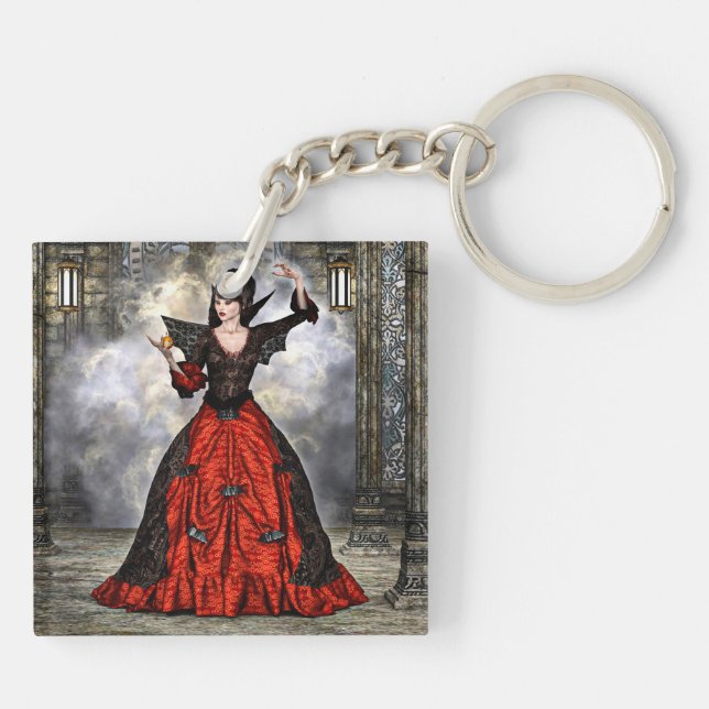 Porte-clefs Sorcière féminine (Dos)