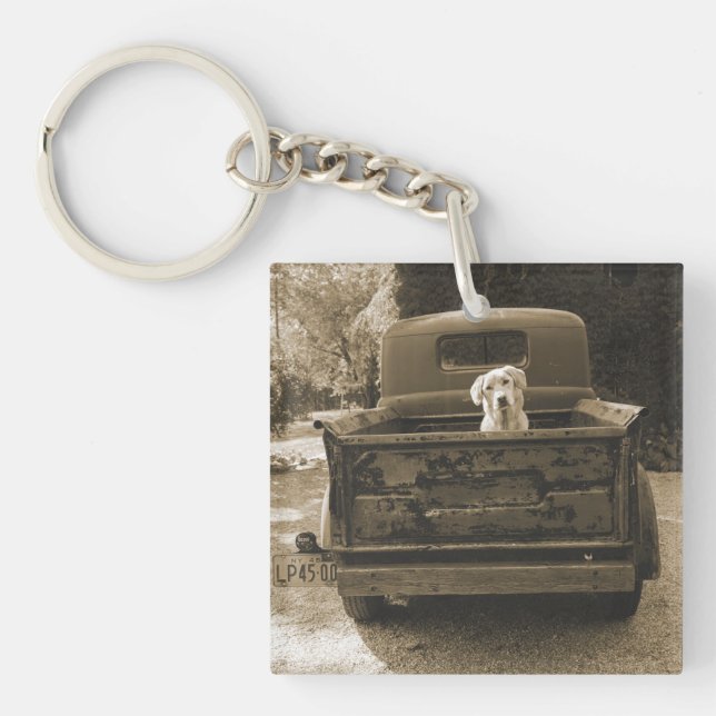 Porte-clefs Sortez de Dodge - Photo de chien (Devant)