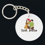 Porte-clefs Soul Mate Acrylique Porte - clé - Romantic Couple<br><div class="desc">Portez l'amour partout où vous allez avec ce porte - clé acrylique "Soul Mate" avec une illustration charmante d'un couple amoureux. Durable et léger, ce porte - clé est parfait pour garder vos clés organisées ou comme un charme décoratif pour sacs et sacs à main. Un cadeau bien pensé pour...</div>