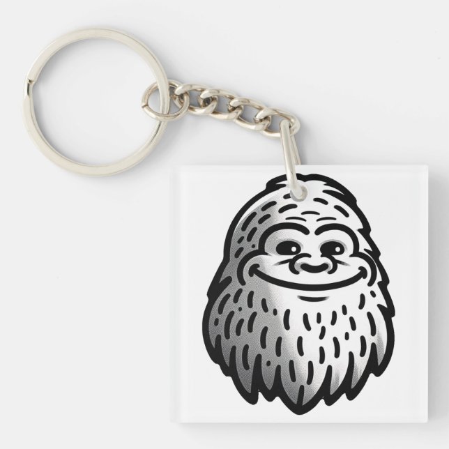 Porte-clefs Souriant Bigfoot - Sasquatch Sighting (Devant)