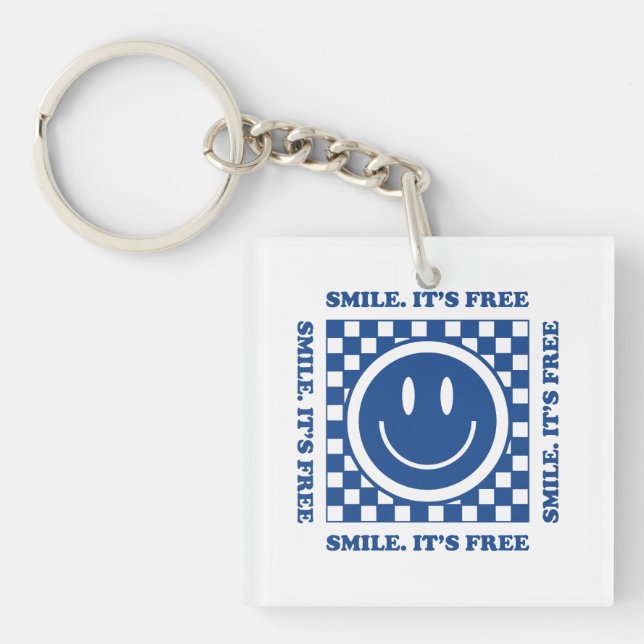 Porte-clefs Sourire C'est Gratuit (Devant)