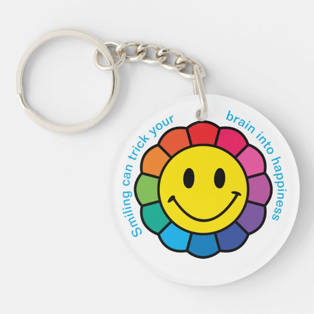 Porte-clefs Sourire dans le bonheur (Devant)