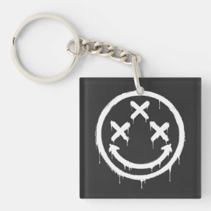 Porte-clefs Sourire Graffiti aux Yeux Triple X