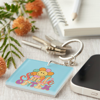 Porte-clefs Sourire inspirant Souvent Porte - clé Wordart