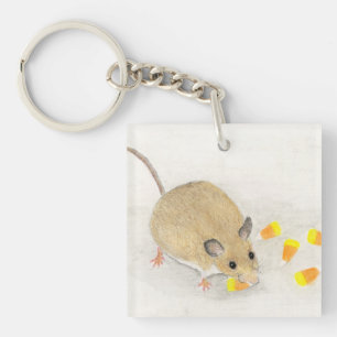 Porte-clefs Souris avec des bonbons en forme de maïs