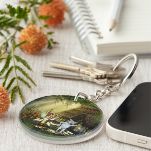 Porte-clefs Souris Fée Et Blanche