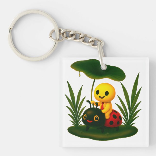 Porte-clefs Sous la Canopée Verte (Devant)