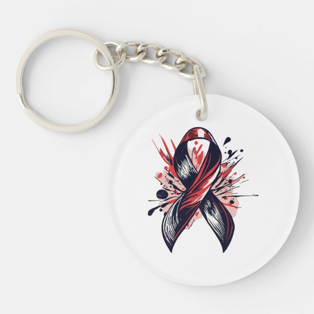 Porte-clefs Soutien du cancer (Devant)