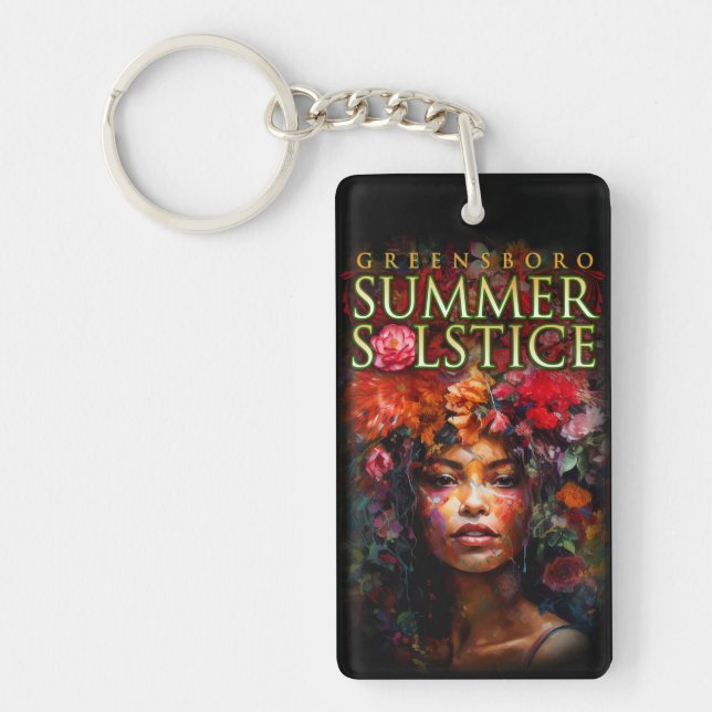Porte-clefs Souvenir 2023 Greensboro Summer Solstice Festival (Devant)