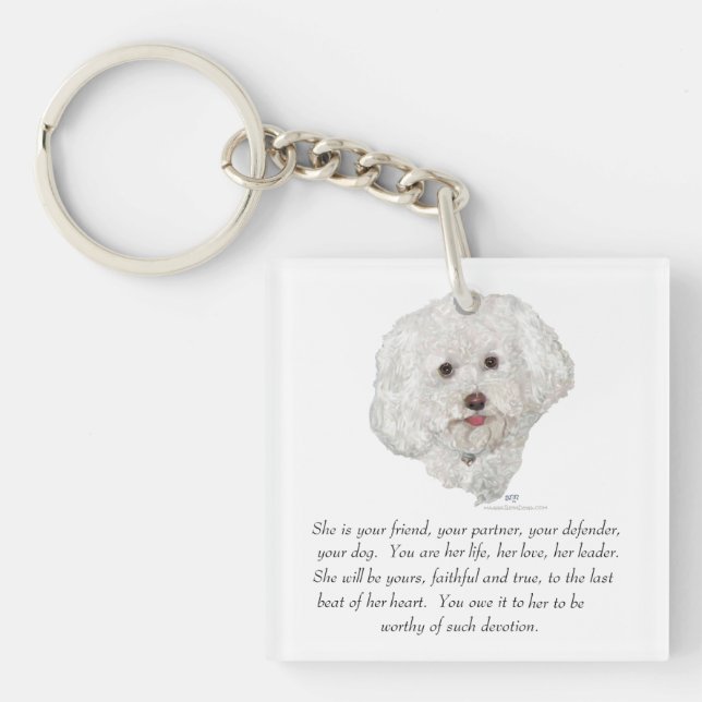 Porte-clefs Souvenir, chienne (Devant)