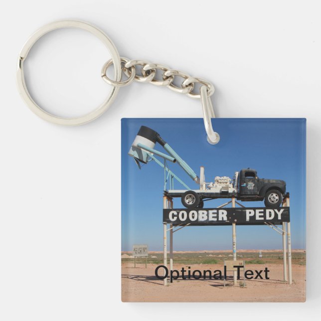 Porte-clefs Souvenir Customisé Pedy Coober (Devant)