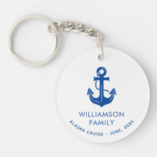 Porte-clefs Souvenir de croisière de groupe pour vacances fami
